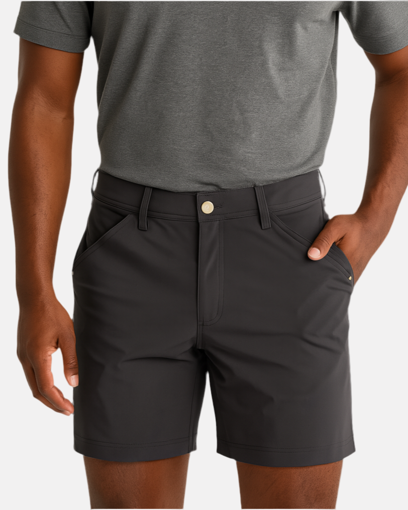 Everyday Stretch Shorts with Comfortable Built-In Liner Black