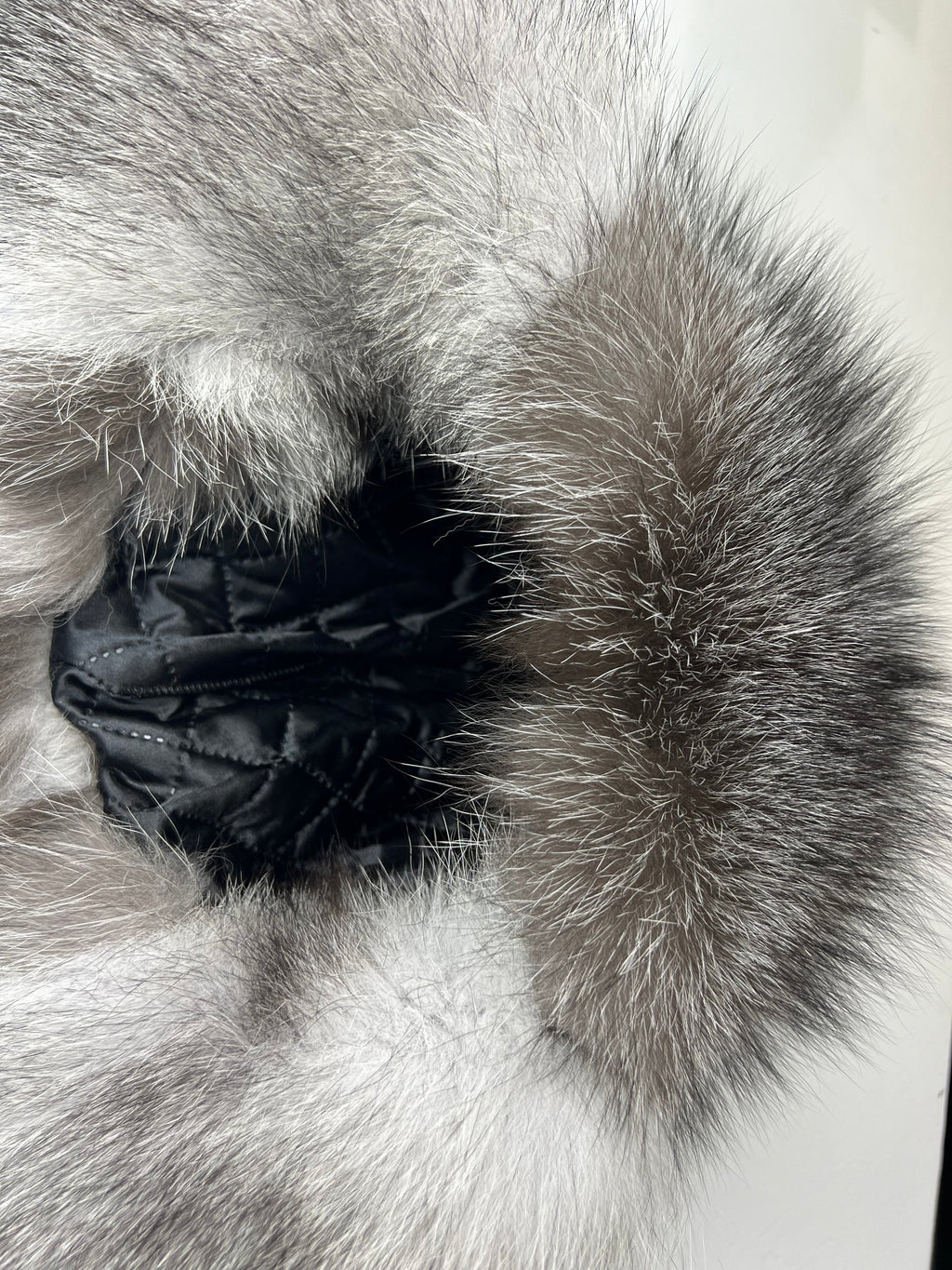 Genuine Silver Fox Fur Leather Hat
