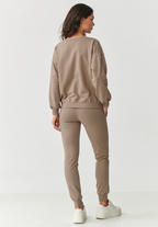 Relaxed Fit Sweatshirt and Sweatpants Tracksuit Set
