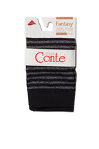 Conte Fantasy Socks with Shimmering Stripe