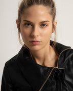 Basic High Neck Biker Jacket