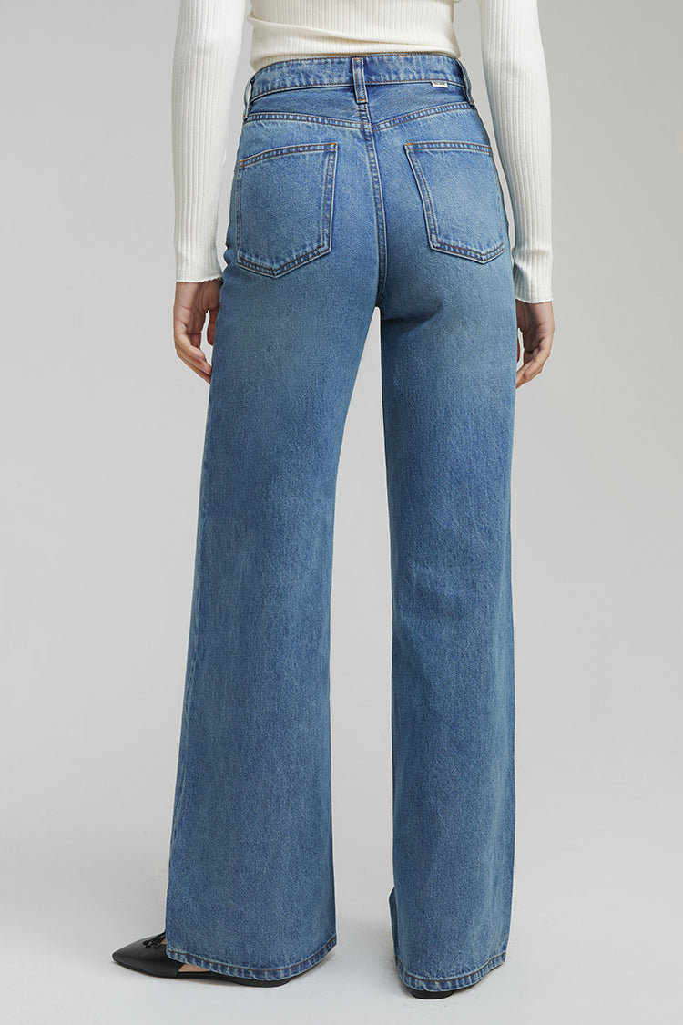 Angeles High Rise Baggy Jeans | HJ103
