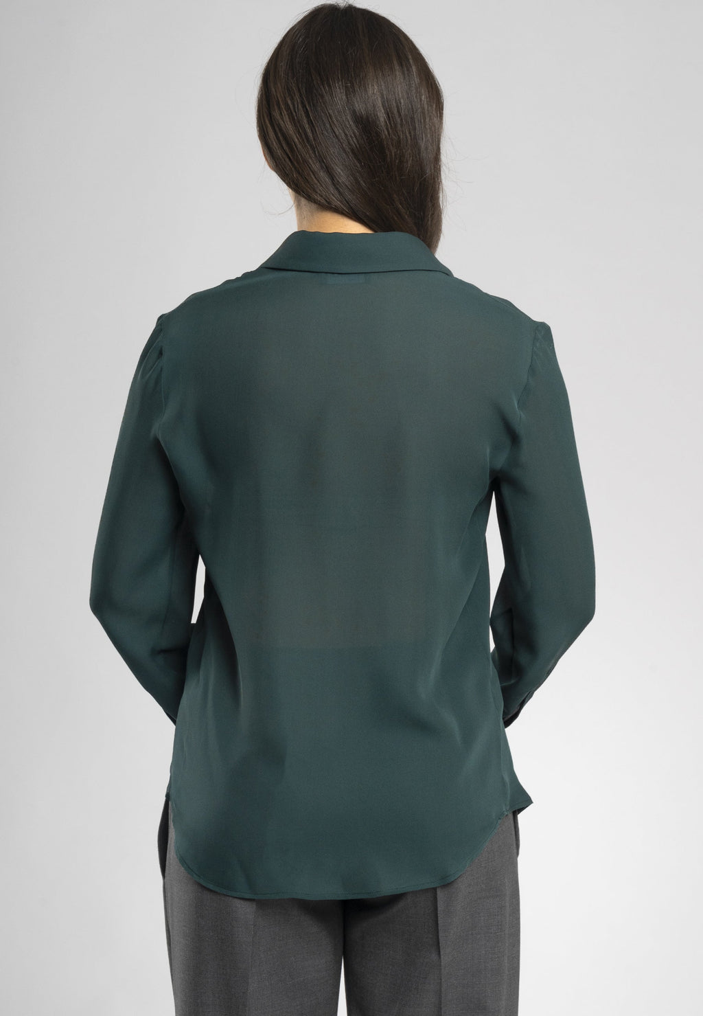 Vera Silk Shirt | Verde Smeraldo
