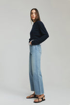 The Cityer Crop Wide Jeans | HJ009