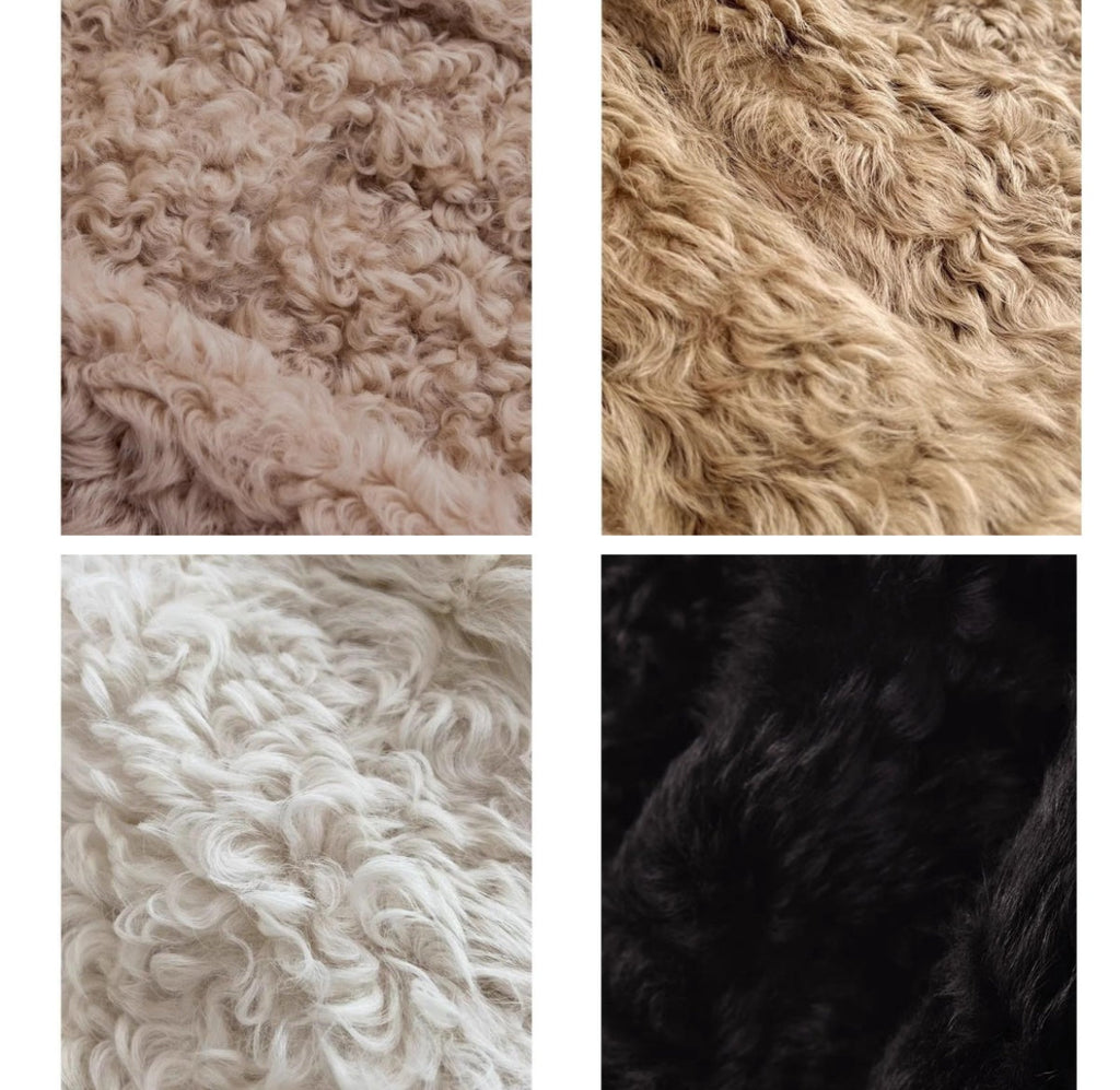 Fireladyfur Women's Tuscan Sheepskin Winter Coat ‘Peach Oolong’