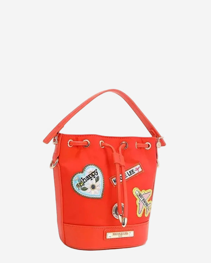 Nicole Lee USA Color Patch Bucket Bag