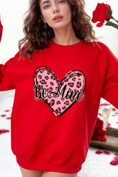 Be Mine Heart Valentine's Sweatshirt