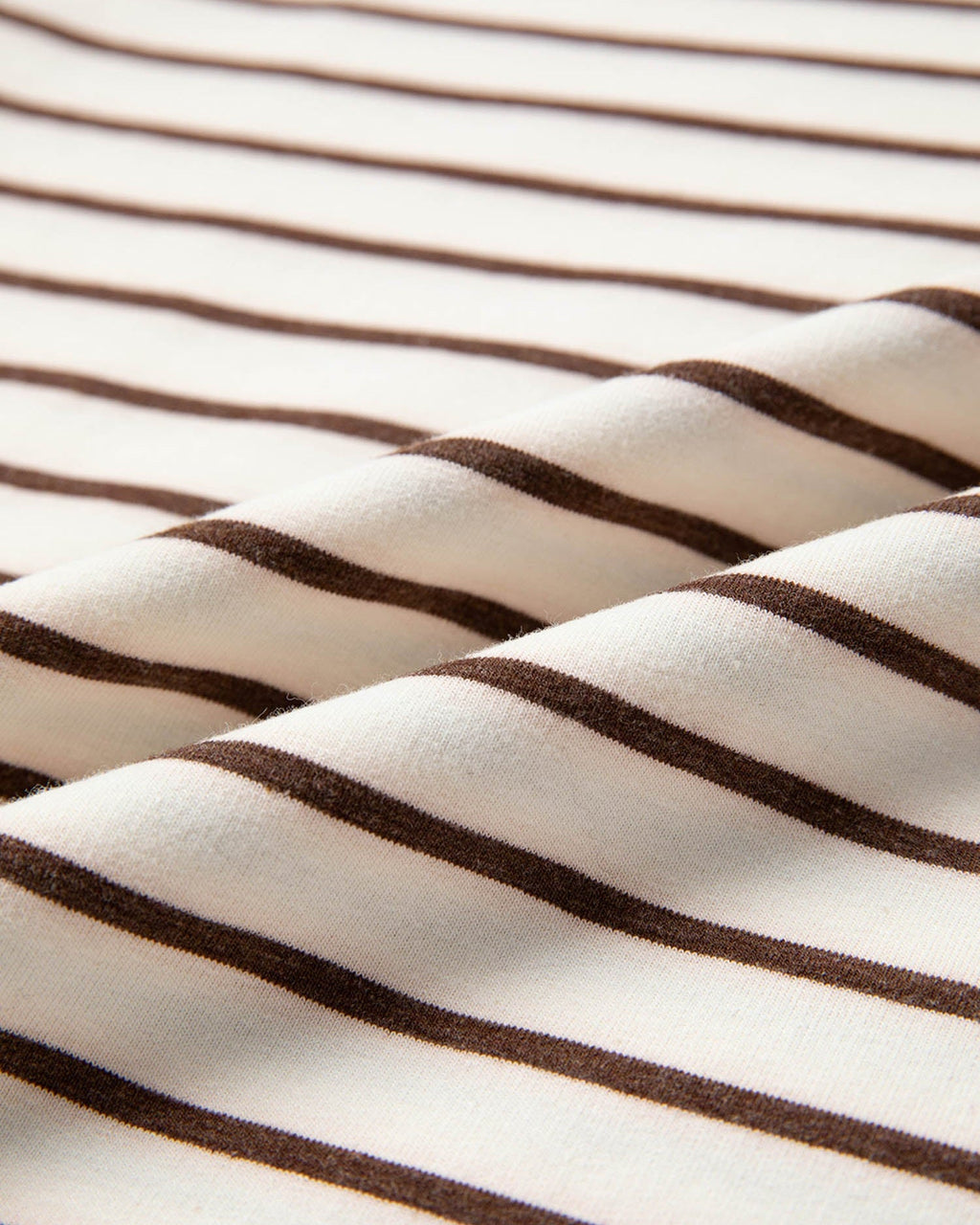 Serena Stripe Ribbed Round Neck Trim Loose Tank Top | Brown