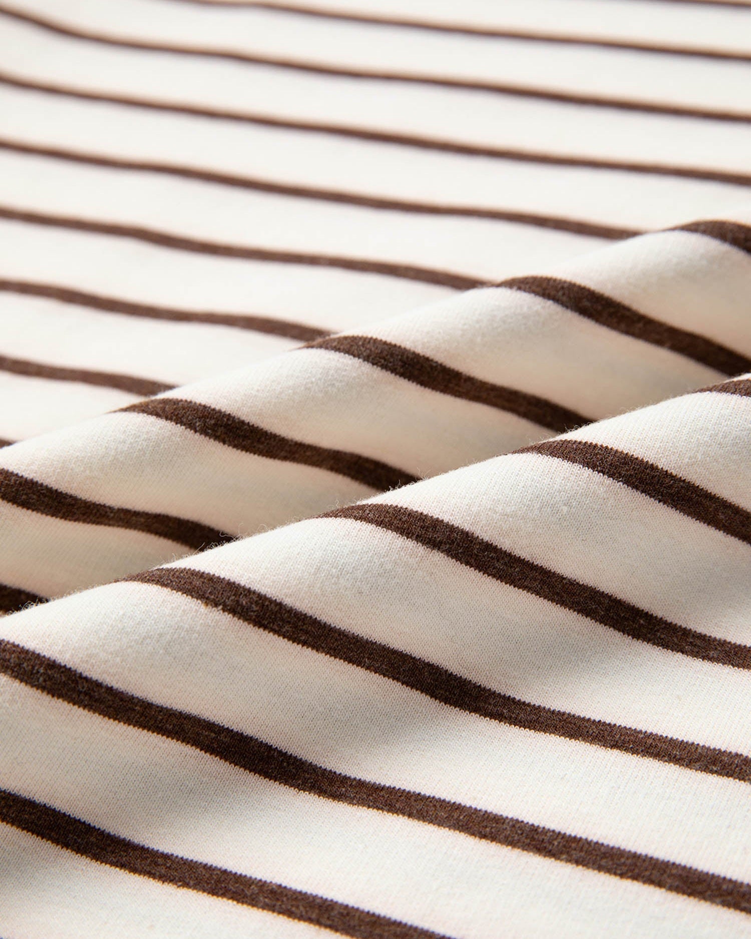 Serena Stripe Ribbed Round Neck Trim Loose Tank Top | Brown