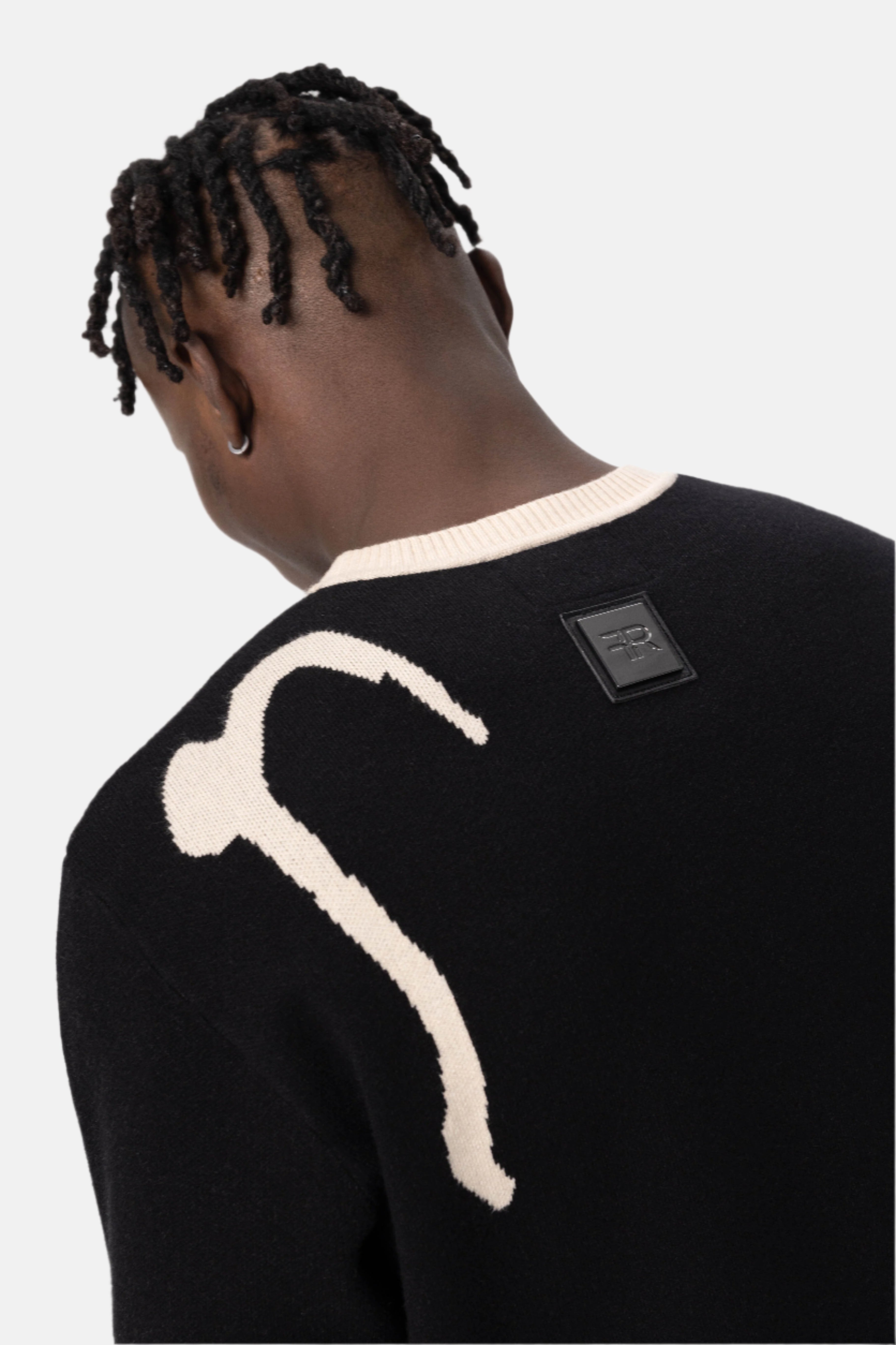 Jacquard Fine Knit Sweater