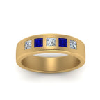 Flat Flush Set Mens Wedding Band