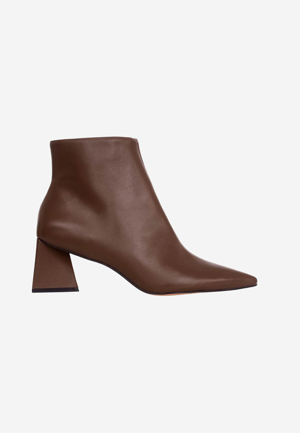 Black Sheepskin Leather Ankle Boots Mabea