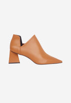 Mangara Green Sheepskin Leather Ankle Boots Maranta