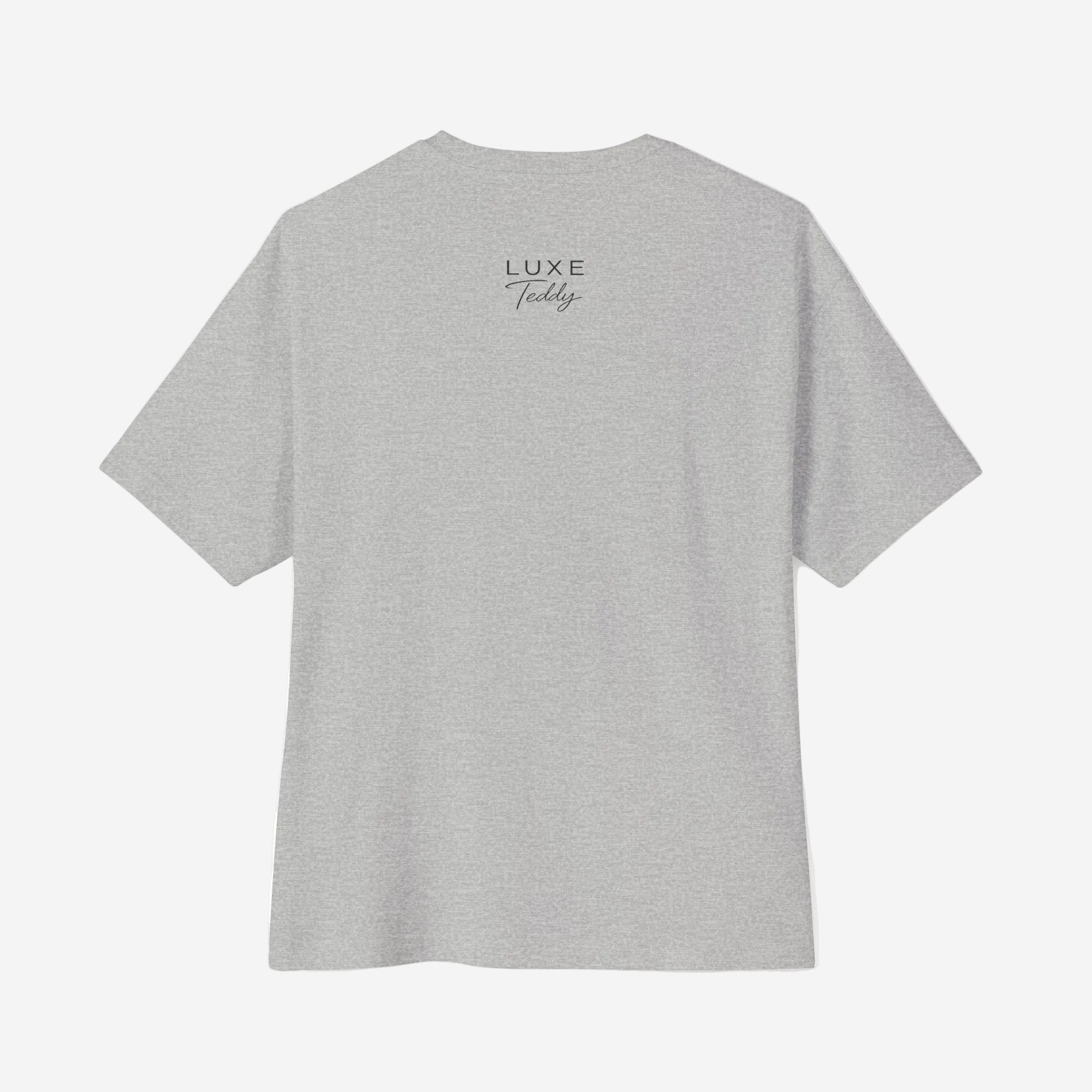 Luxe Teddy Oversized Vintage Green 'LUXE' Boxy Tee | 1021