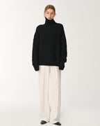 Skin-Friendly Washed Drape Versatile Wide-Leg Jeans