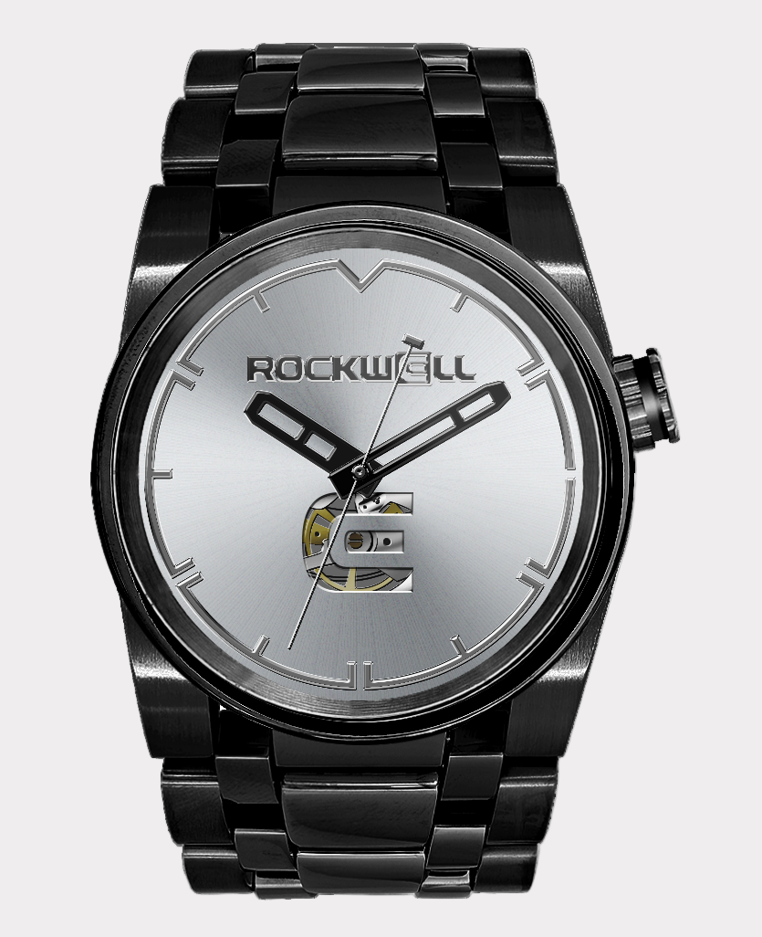 Rockwell 50mm Automatic Watch Lincoln Edition | Black/Silver