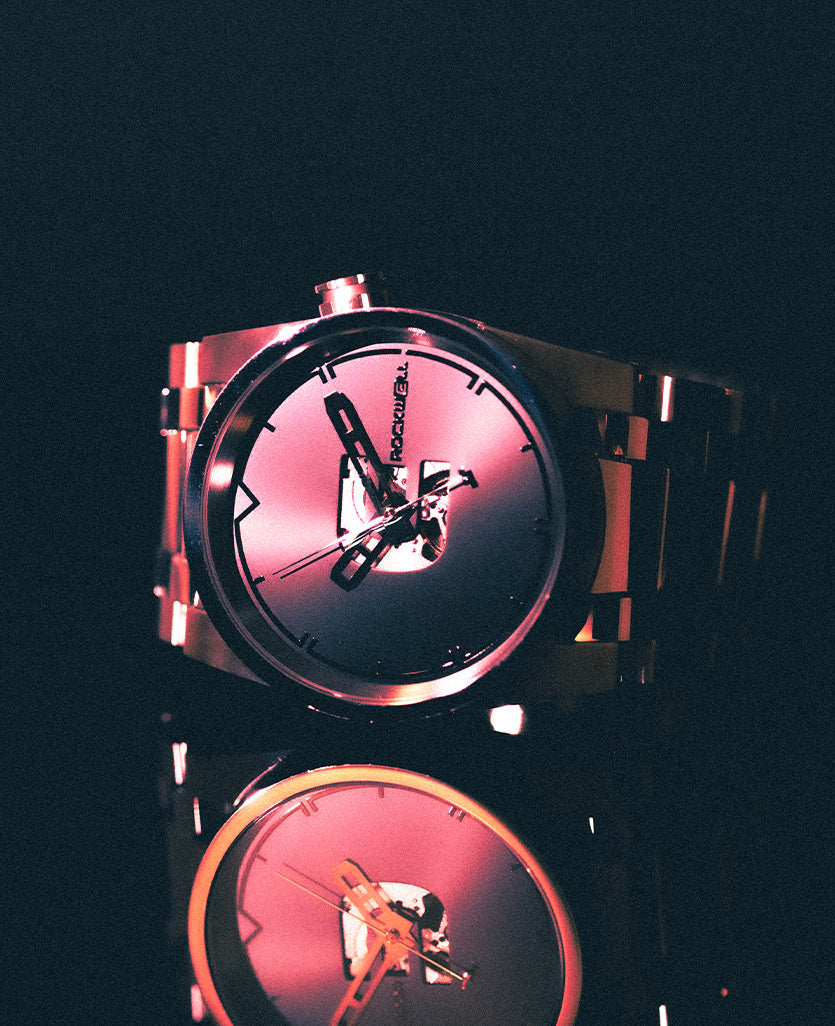 Rockwell 50mm Automatic Watch Washington Edition | Silver/Black