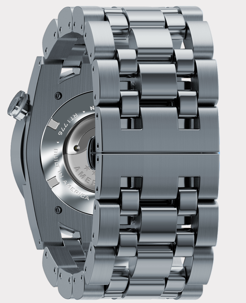 Rockwell 50mm Automatic Watch Washington Edition | Silver/Black