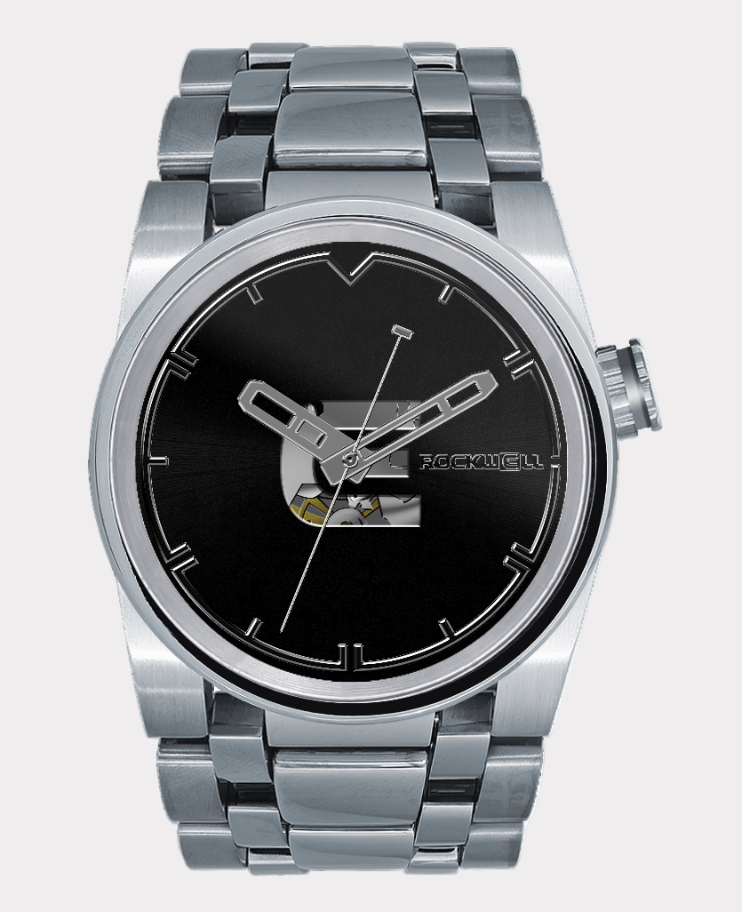 Rockwell 50mm Automatic Watch Washington Edition | Silver/Black
