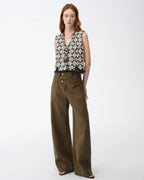 ‘Venice’ Classic Simple Silhouette Jacquard Ethnic Style V-Neck Vest