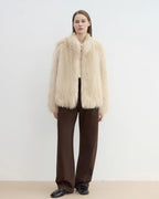 'Long Nocturne' Fox Fur Retro Short Coat