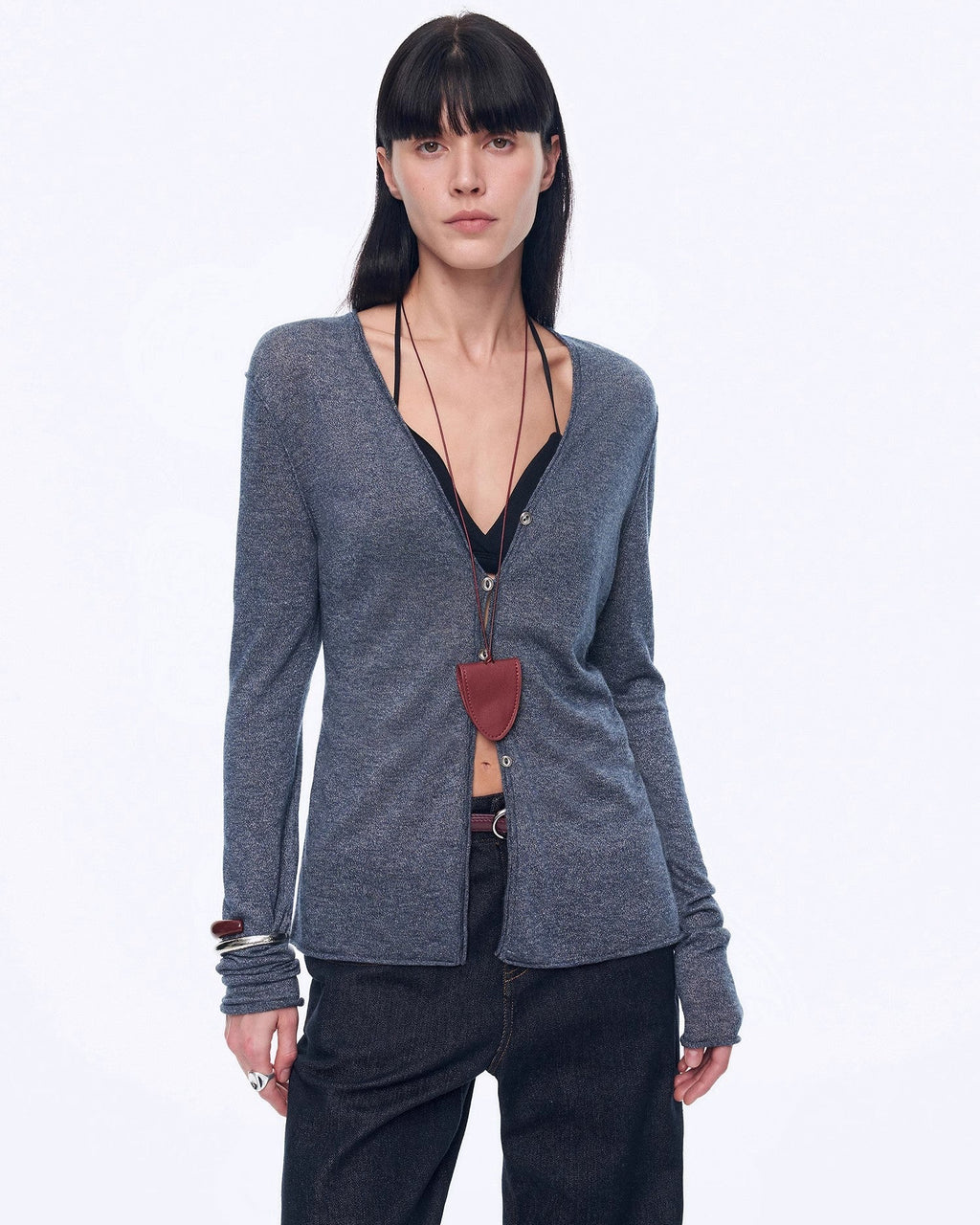 ‘Long Island Vacation’ Wool Blend Knitted Cardigan