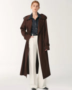 Skin-Friendly Washed Drape Versatile Wide-Leg Jeans