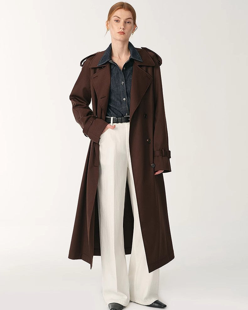 Skin-Friendly Washed Drape Versatile Wide-Leg Jeans