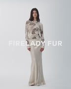 Retro Bias-Cut Linen Blended Straight Fishtail Maxi Skirt ‘Light and Breezy’