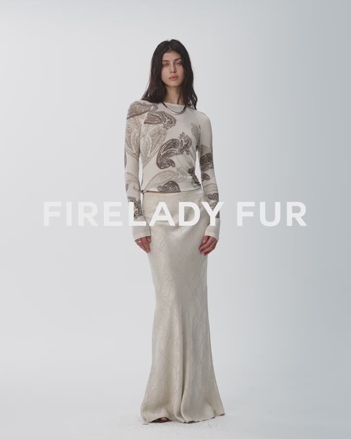 Retro Bias-Cut Linen Blended Straight Fishtail Maxi Skirt ‘Light and Breezy’