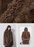 Fireladyfur Tuscan Sheepskin Coat ‘Morning Mist Fairy’