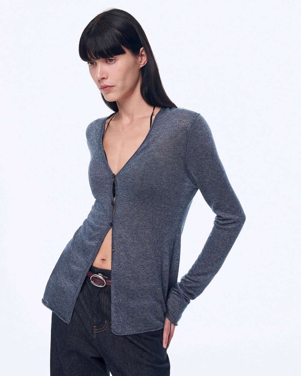 ‘Long Island Vacation’ Wool Blend Knitted Cardigan
