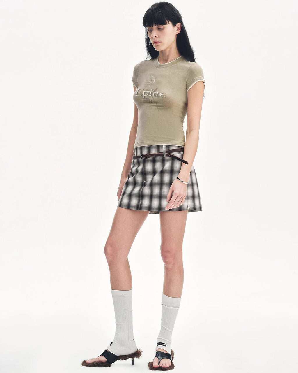 Tencel Acetate Slim Fit T-Shirt "Memory Navigation"