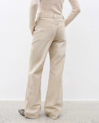 ‘Flare Mark’ Retro All-Season Slim Fit Versatile Washed Flared Jeans