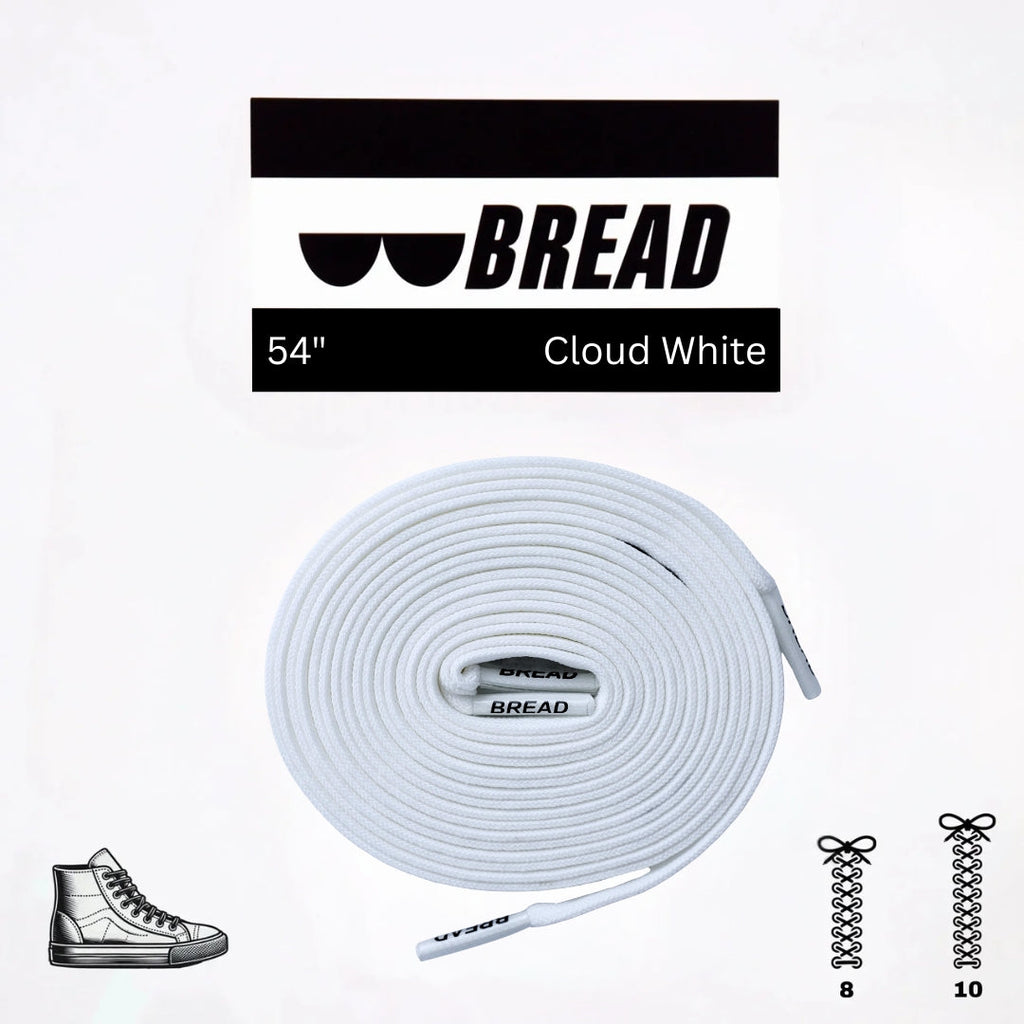 Cloud White Shoelaces