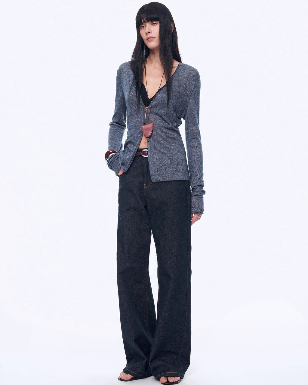 ‘Long Island Vacation’ Wool Blend Knitted Cardigan