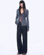 ‘Long Island Vacation’ Wool Blend Knitted Cardigan