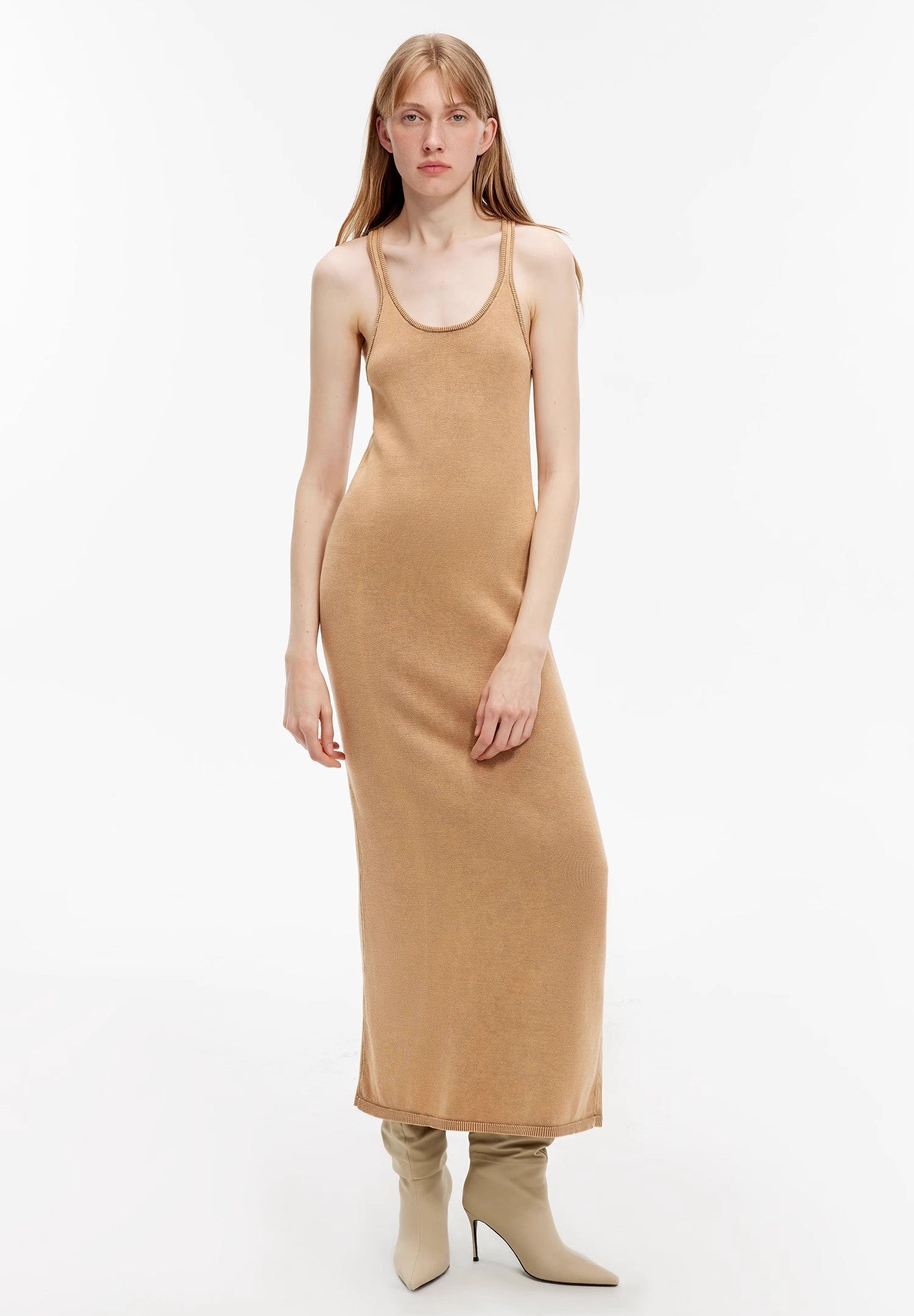 ‘Cool Girl Recipe’ Exclusive Ferment-Washed Distressed Tank Maxi Dress