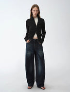 'Senna Melody' Zipper Knitted Cardigan