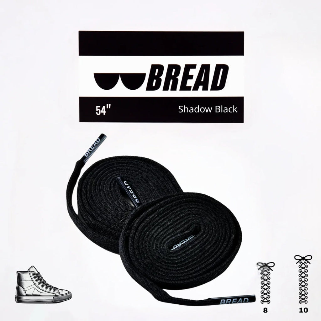 Shadow Black Shoelaces