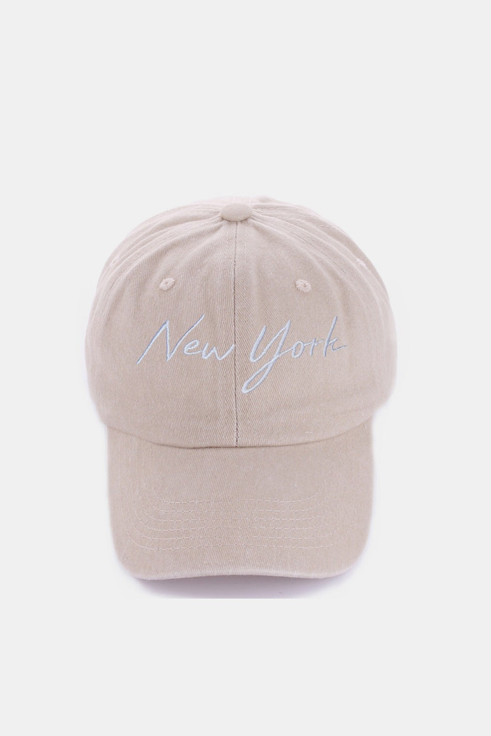 City Embroidered Washed Baseball Cap