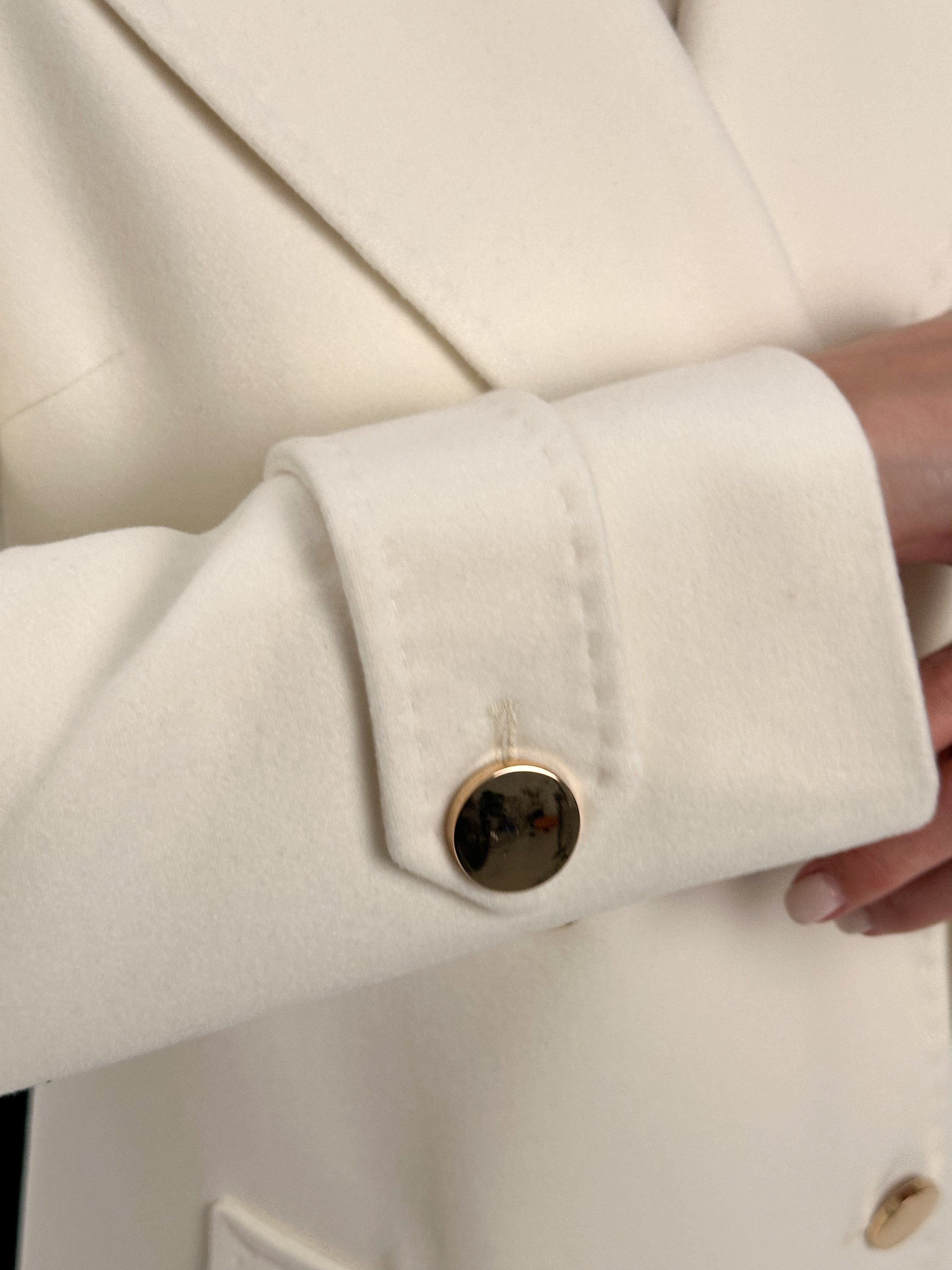 Alila Cashmere Wool Coat White