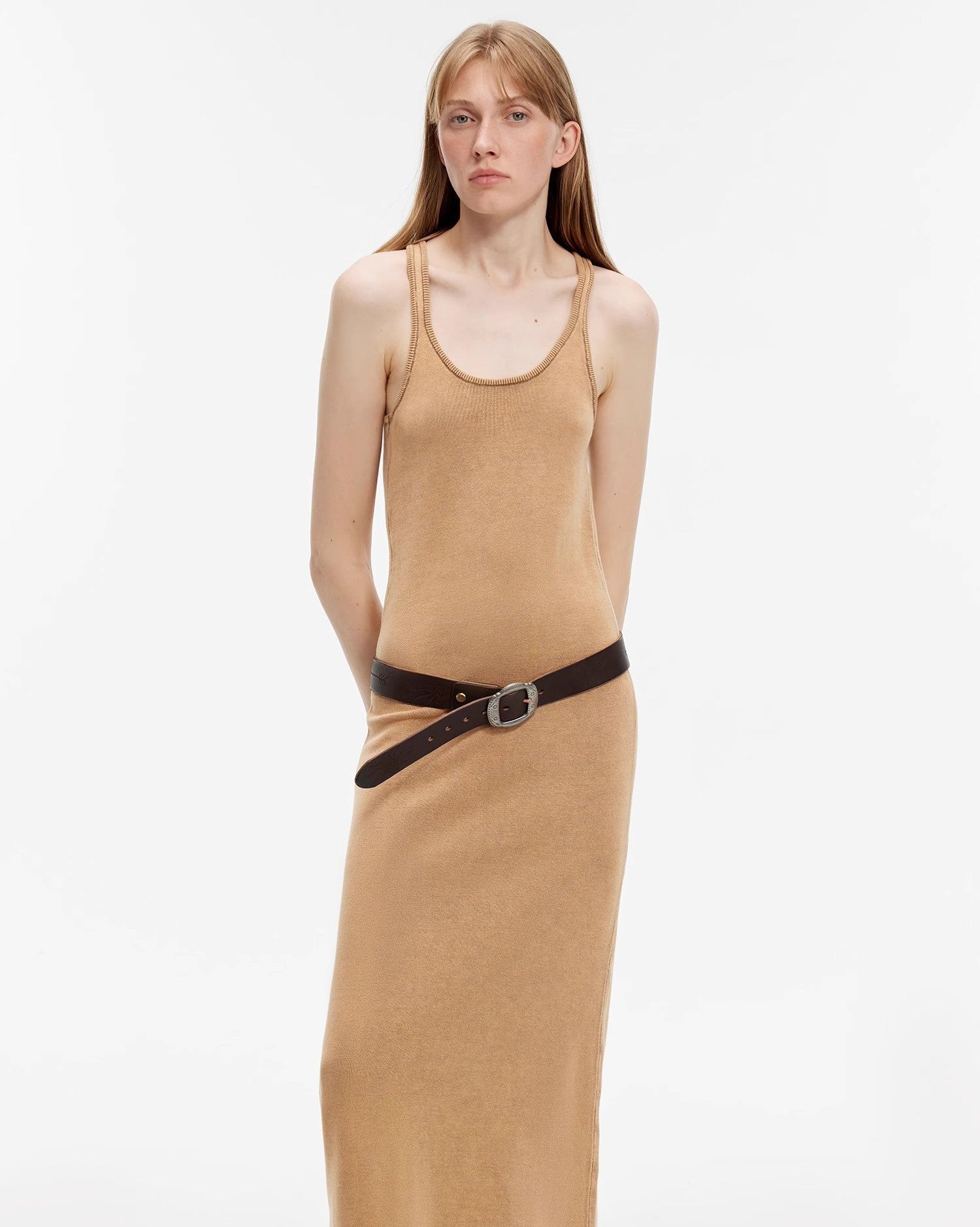 ‘Cool Girl Recipe’ Exclusive Ferment-Washed Distressed Tank Maxi Dress