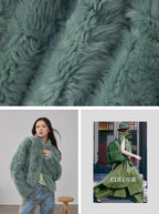 Fireladyfur Tuscan Sheepskin Coat ‘Morning Mist Fairy’