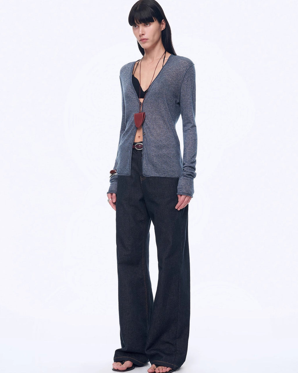 ‘Long Island Vacation’ Wool Blend Knitted Cardigan