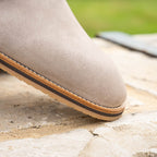 LEGERRA Sueded Goatskin Monkstrap | Sand