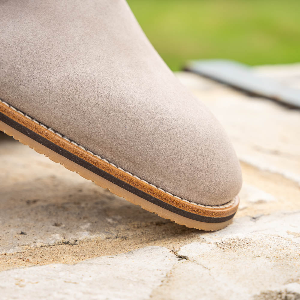 LEGERRA Sueded Goatskin Monkstrap | Sand