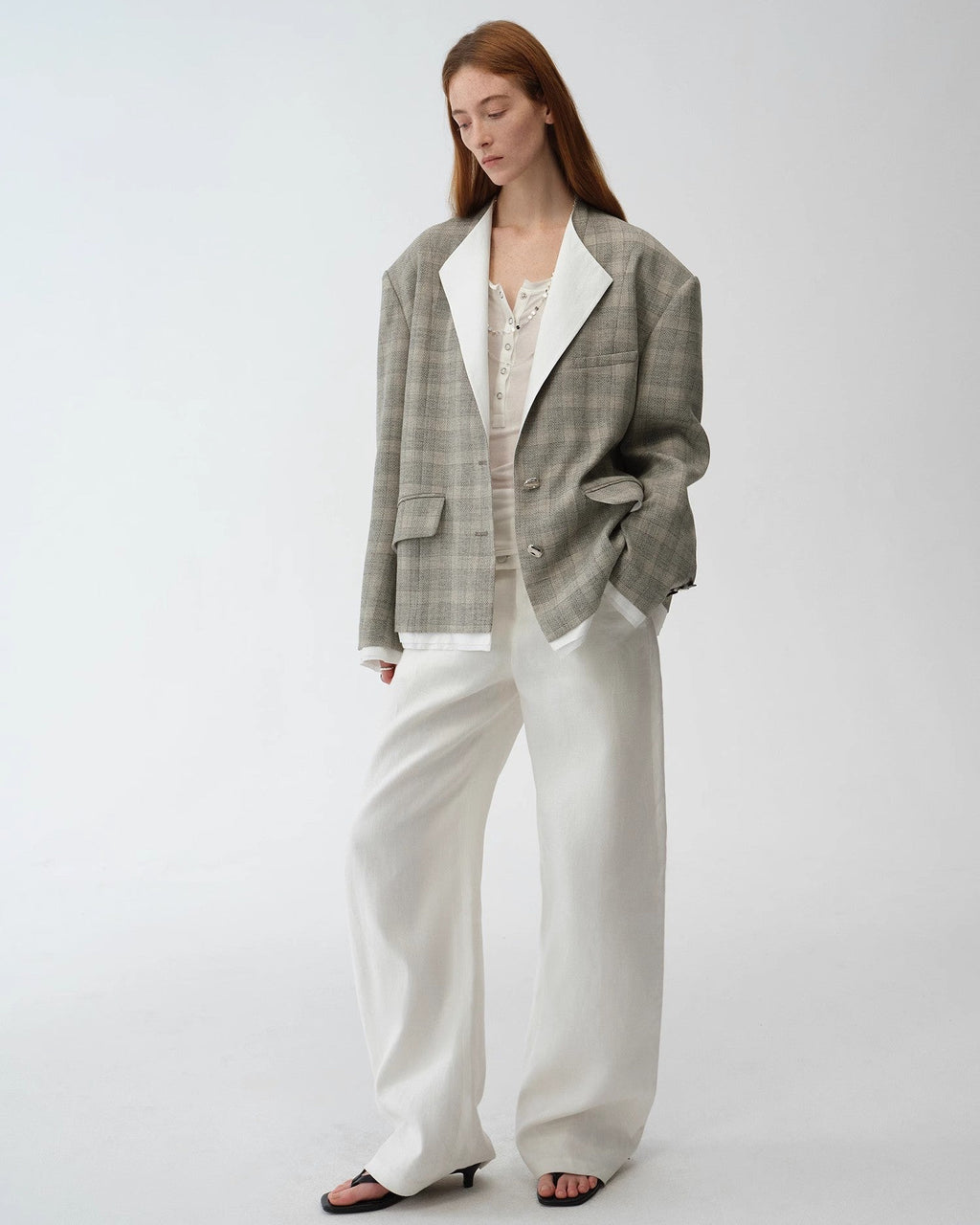 ‘London Diary’ Old Money Style Contrasting Lapel Wool Blazer