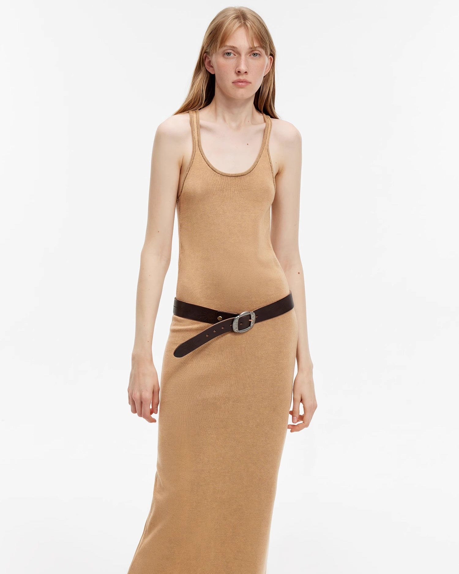 ‘Cool Girl Recipe’ Exclusive Ferment-Washed Distressed Tank Maxi Dress