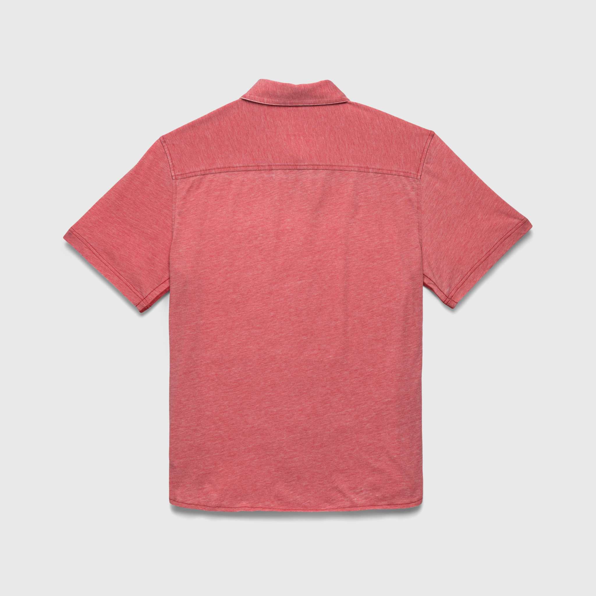 Tony Burnout Knit Shirt | Mineral Red